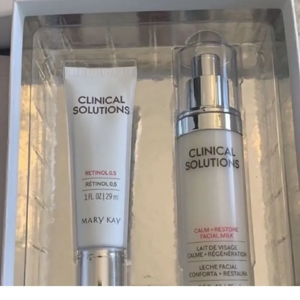 Mary Kay Clinical Solutions Set Retinol .5 and Calm Restore Face Milk New in Box